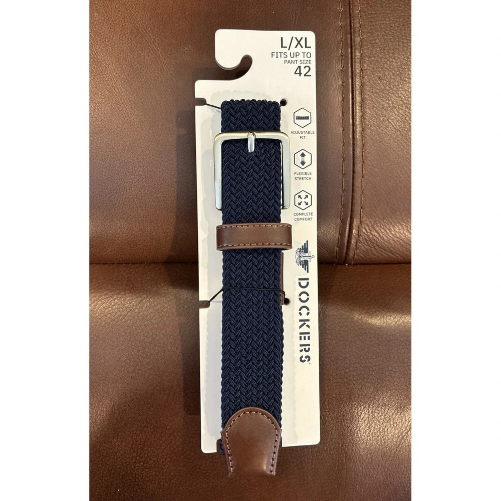 Dockers Fabric Weave Belt Stretch Large/XL Pant 42